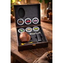 Смокер для виски Moltis — подарочный набор для копчения виски и коктейлей в деревянной коробке