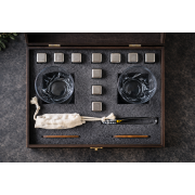 Подарочный набор для виски Moltis Premium MR-2001 – 2 стакана и охлаждающие кубики