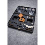 Смокер для виски Moltis — набор для копчения виски и коктейлей с горелкой и древесной щепой