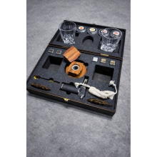 Смокер для виски Moltis — набор для копчения виски и коктейлей с горелкой и древесной щепой