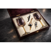 Винный подарочный набор Moltis— комплект для открытия и подачи вина с бокалами  10120 