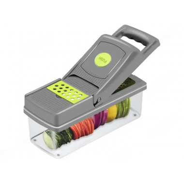 Тёрка-овощерезка Stenson с контейнером — пластиковая кухонная шинковка для овощей и фруктов