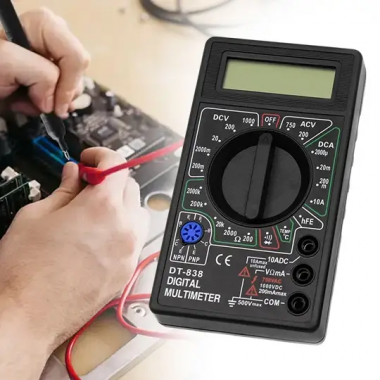 Цифровой мультиметр DT-838 универсальный — измерение напряжения, тока и сопротивления