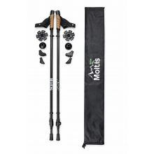 Скандинавские палки для ходьбы Moltis Relax MR-455 — телескопические, с чехлом и сменными наконечниками