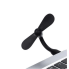 Портативный гибкий USB вентилятор black