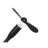 Портативный гибкий USB вентилятор black