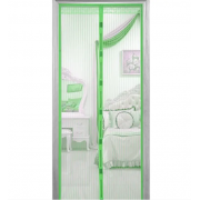Антимоскитная магнитная шторка 210 Х 100 СМ / москитная сетка штора Moltis на дверь/ Зелена