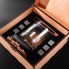 Камни для виски Whiskey stones Подарочный набор мужчине Деревянная светлая коробка + Бокал Bohemia Barline
