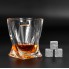 Камни для виски Whiskey stones Подарочный набор мужчине Деревянная светлая коробка + Бокал Quadro.