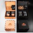 Камни для виски Whiskey stones Подарочный набор Деревянная чёрная коробка с бокалами