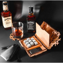 Камни для виски Whiskey stones 9шт из стеатита + деревянная упаковка + мешочек + щипцы + 2 подставки Камни для виски Whiskey stones 9шт из стеатита + деревянная упаковка + мешочек + щипцы + 2 подставки