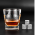 Камни для виски Подарочный набор мужчине Whiskey stones (6 камней из стеатита+светлая деревянная коробка+мешочек+бокал Sterling+щипцы+подставка)