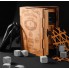 Камни для виски Whiskey stones 9шт из стеатита + деревянная упаковка + мешочек + щипцы + 2 подставки