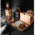 Камни для виски Whiskey stones 9шт из стеатита + деревянная упаковка + мешочек + щипцы + 2 подставки
