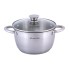 Набор кастрюль Kamille KM-4904 8 предметов (1,5л, 2л, 3л, 5л) из нержавеющей стали 