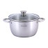 Набор кастрюль Kamille KM-4904 8 предметов (1,5л, 2л, 3л, 5л) из нержавеющей стали 