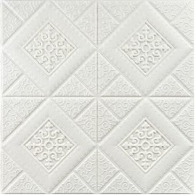 Самоклеющаяся декоративная потолочно-стеновая 3D панель вензеля в ромбе 700x700х5мм (374) SW-00000881 Самоклеющаяся декоративная потолочно-стеновая 3D панель вензеля в ромбе 700x700х5мм (374) SW-00000881