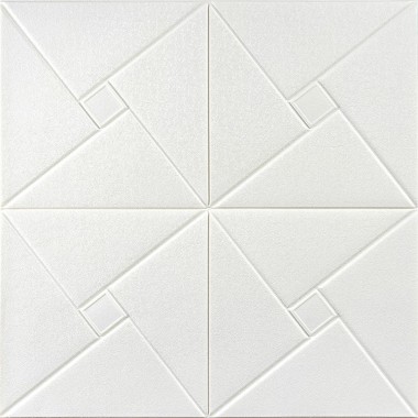 Самоклеющаяся декоративная потолочно-стеновая 3D панель 680x670х5.5мм Оригами (173) SW-00000182