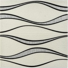 Самоклеющаяся 3D панель 700x700x5мм Белые волны (195) SW-00000767 Самоклеющаяся 3D панель 700x700x5мм Белые волны (195) SW-00000767