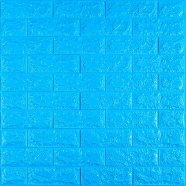 3D панель самоклеющаяся 700x770x7мм кирпич Синий (003-7) SW-00000060