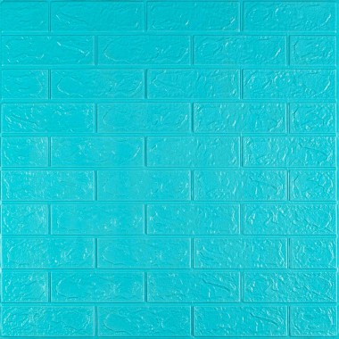 3D панель самоклеющаяся700х770х3мм кирпич Бирюза (002-3) SW-00000573