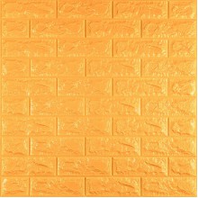 3D панель самоклеющаяся 700x770x7мм кирпич Золотой (011-7) SW-00000052