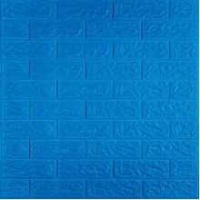 3D панель самоклеющаяся 700х770х5мм кирпич Синий (003-5) SW-00000154