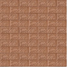 3D панель самоклеющаяся 700x770x5мм кирпич Коричневый (020-5) SW-00000237