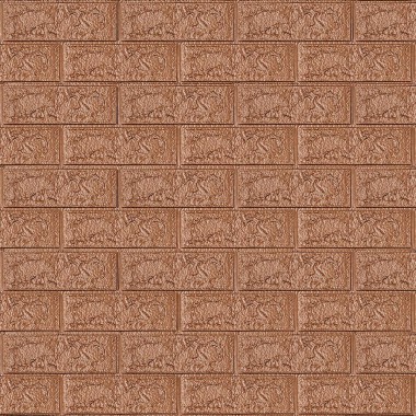 3D панель самоклеющаяся 700x770x5мм кирпич Коричневый (020-5) SW-00000237