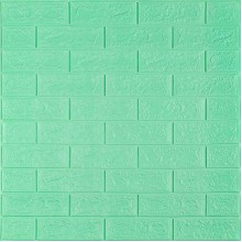 3D панель самоклеющаяся 700x770x5мм кирпич Мята (012-5) SW-00000148