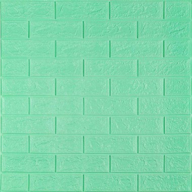 3D панель самоклеющаяся 700x770x5мм кирпич Мята (012-5) SW-00000148