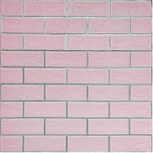 Панель стеновая 700х700х5мм Розовий кирпич с серебром SW-00001501 Панель стеновая 700х700х5мм Розовий кирпич с серебром SW-00001501
