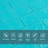 3D панель самоклеющаяся700х770х3мм кирпич Бирюза (002-3) SW-00000573