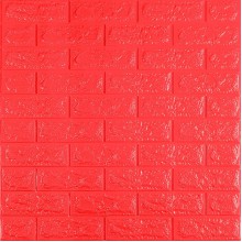 3D панель самоклеющаяся 700x770x7мм кирпич Красный (008-7) SW-00000054
