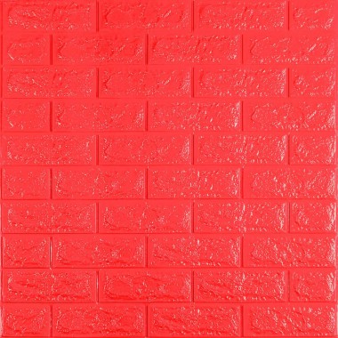 3D панель самоклеющаяся 700x770x7мм кирпич Красный (008-7) SW-00000054