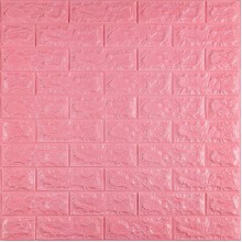3D панель самоклеющаяся 700x770x7мм кирпич Розовый (004-7) SW-00000057