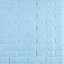 3D панель самоклеющаяся 700x770x7мм кирпич Голубой (005-7) SW-00000658