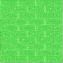 3D панель самоклеющаяся 700x770x3мм кирпич Зеленый (013-3) SW-00000639