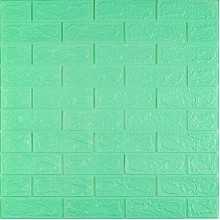 3D панель самоклеющаяся 700x770x3мм кирпич Мята (012-3) SW-00000233