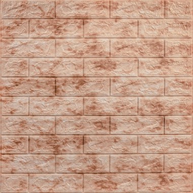 Декоративная 3D панель самоклейка 700x770x5мм Мрамор красный (кирпич) (063) SW-00000035