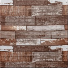 Самоклеющаяся декоративная 3D панель 700x700x5мм Коричневое дерево (049) SW-00000152