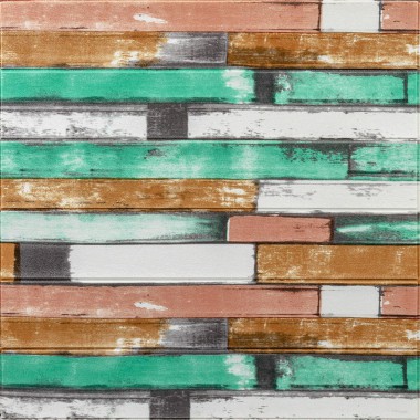 Самоклеющаяся декоративная 3D панель 700x700x5мм Мятное дерево (057) SW-00000238