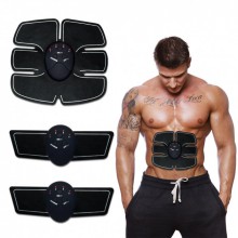 Миостимулятор для пресса EMS Trainer 3 in 1 Pro(0074) Пояс стимулятор + 2 бицепса Черный