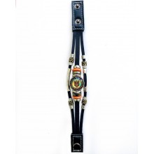 Браслет с гербом Украины Патриотический из Экокожи на застежках (2510) Kolowristlet