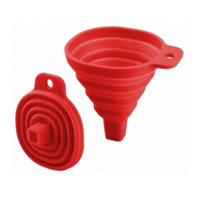 Раскладная силиконовая воронка складная Silicon Funnel красный Moltis 9 см