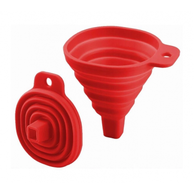 Раскладная силиконовая воронка складная Silicon Funnel красный Moltis 9 см