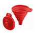 Раскладная силиконовая воронка складная Silicon Funnel красный Moltis 9 см