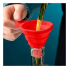 Раскладная силиконовая воронка складная Silicon Funnel красный Moltis 9 см